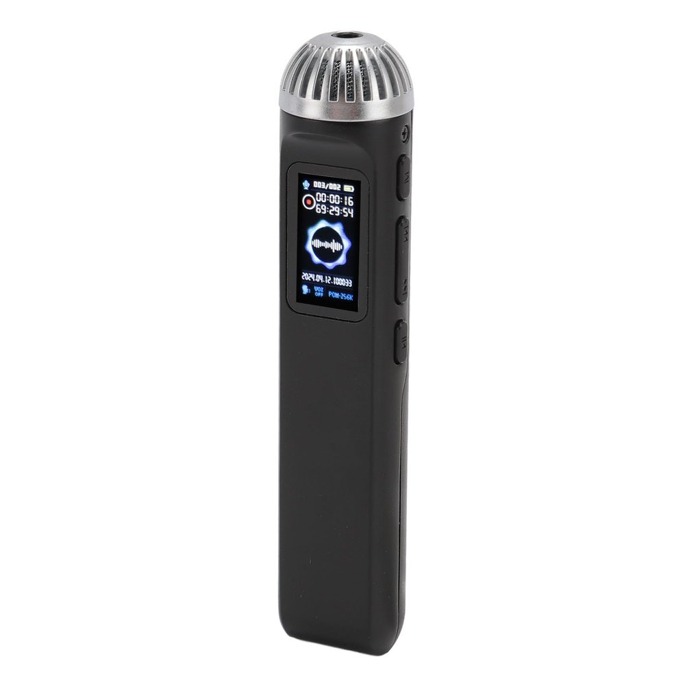 Voice Activated Recorder, HD Sound Quality Voice Recorder with Microphone, DSP Noise Reduction, HiFi, Lossless Music Playback, Lecture Timing Settings (16GB)