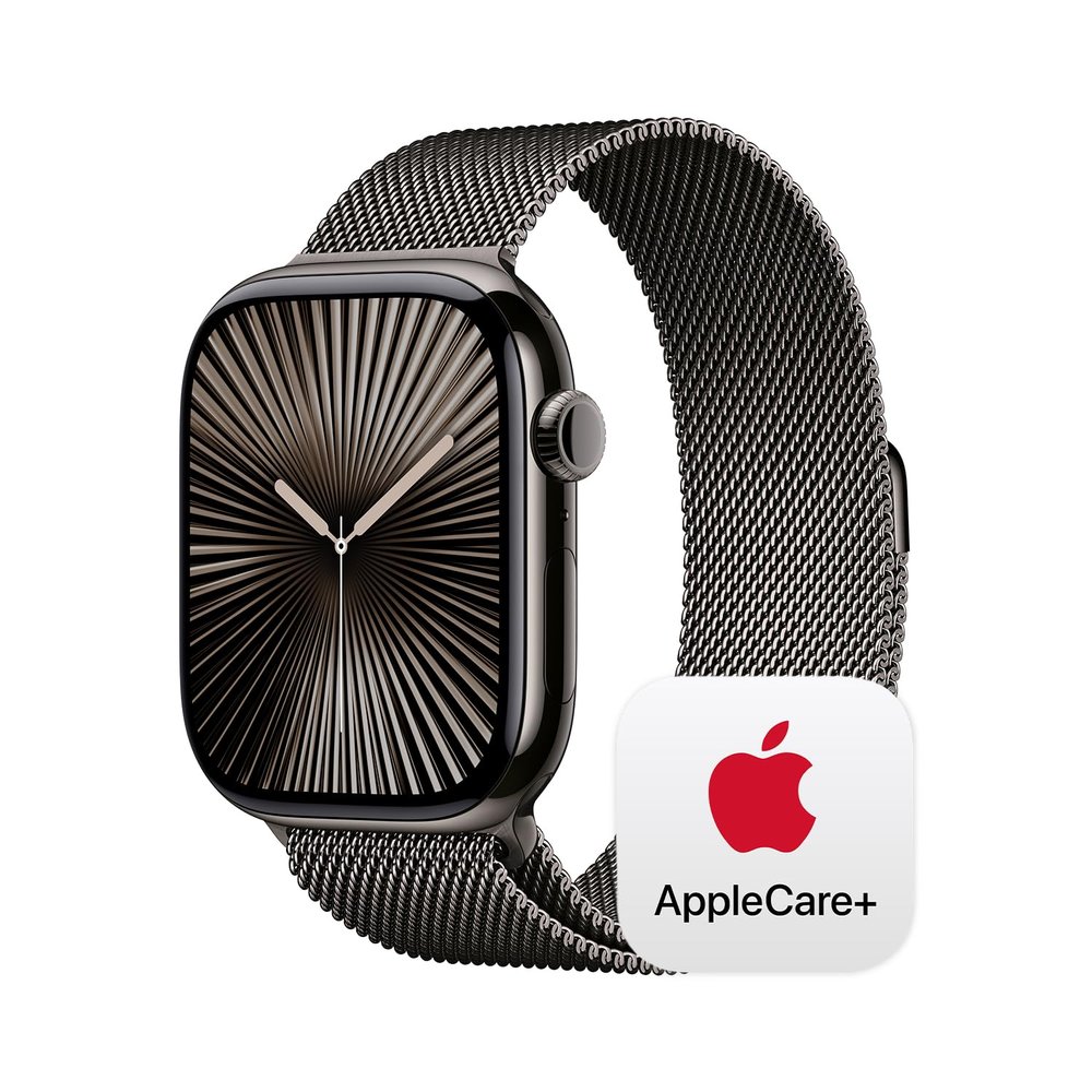 Apple Watch Series 10 [GPS + Cellular 46mm] with Slate Titanium Case with Slate Milanese Loop - M/L. Fitness Tracker, ECG App, Always-On Retina Display, Carbon Neutral with AppleCare+ (2 Years)