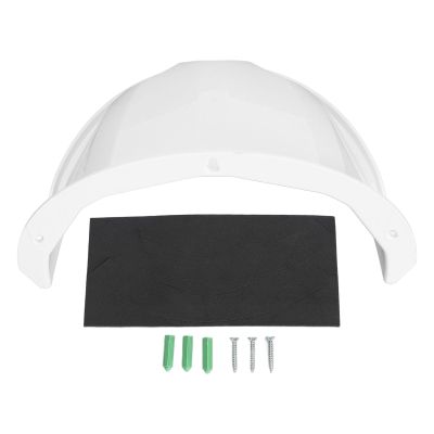 Surveillance Camera Protective Roof, Firm Camera Sun Rain Shade Wear Thickened Base Hard for Dome PTZ Type Camera (White)