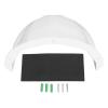 Surveillance Camera Protective Roof, Firm Camera Sun Rain Shade Wear Thickened Base Hard for Dome PTZ Type Camera (White) view 1