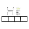 DirectNine Basics Iron CD DVD Rack, Black, 86.8cmx15.7cm, Home Entertainment, Offices, Libraries view 1
