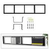 DirectNine Basics Iron CD DVD Rack, Black, 86.8cmx15.7cm, Home Entertainment, Offices, Libraries view 2
