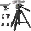 Binocular Tripod, 72 Spotting Scope Tripod Stand with Binocular Adapter and 2 QR Plates, Travel Camera Stand with Phone Holder/Carry Bag, Compatible with Binoculars/Spotting Scope/Camera/Phone view 1