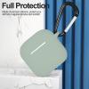 ATUAT Compatible with AirPods 4 Case Cover, Protective Silicone Skin Accessories with Keychain for Women Men for Apple AirPods 4th Generation Case(2024), Front LED Visible, Fog view 2