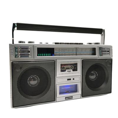 ANTPO Retro Vintage AM FM Radio Bluetooth, Portable Radio Transistor with Best Sound, Rechargeable Radio, TWS, Support TF Card/USB Playing