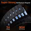 Strong Magnetic Sport Bands Compatible for Garmin Fenix 8/7/6/5 Band,Quick Fit 22mm Adjustable Silicone Wrist Strap with Stainless Steel Clasp for Forerunner 935/945/Epix Gen 2/Approach S62/S60/MARQ (Black, 22MM) view 2