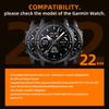 Strong Magnetic Sport Bands Compatible for Garmin Fenix 8/7/6/5 Band,Quick Fit 22mm Adjustable Silicone Wrist Strap with Stainless Steel Clasp for Forerunner 935/945/Epix Gen 2/Approach S62/S60/MARQ (Black, 22MM) view 3