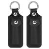 Genuine Leather USB Flash Drive Holder 2 Pack, Anti Lost Small Protective Case Cover with Keychain, Portable Storage Carrying Bag Case for USB Flash Drive/Card Reader/Voice Recorder view 1