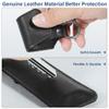 Genuine Leather USB Flash Drive Holder 2 Pack, Anti Lost Small Protective Case Cover with Keychain, Portable Storage Carrying Bag Case for USB Flash Drive/Card Reader/Voice Recorder view 3