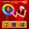 Portable Photo Booth Compatible with Any Ipad,Photo Booth Stand Shell with CyraTok PhotoBooth Free VIP Member and APP Control,Perfect for Parties,Wedding and Events(Black) view 2
