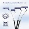 Jeirdus FC to FC 100Meters fios Outdoor Armored 9/125 Singlemode Fiber Optic Cable Jumper Optical Patch Cord FTTH FIOS Home FC/UPC to FC/UPC view 3