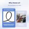 Jeirdus FC to FC 100Meters fios Outdoor Armored 9/125 Singlemode Fiber Optic Cable Jumper Optical Patch Cord FTTH FIOS Home FC/UPC to FC/UPC view 4