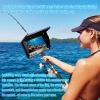 Fishing Camera, 220 Ultra-Wide 1080P HD Underwater Fishing Camera with 4.3" LCD & IR Night Vision, 50ft Cable for Ice Lake Boat Kayak Fishing view 4