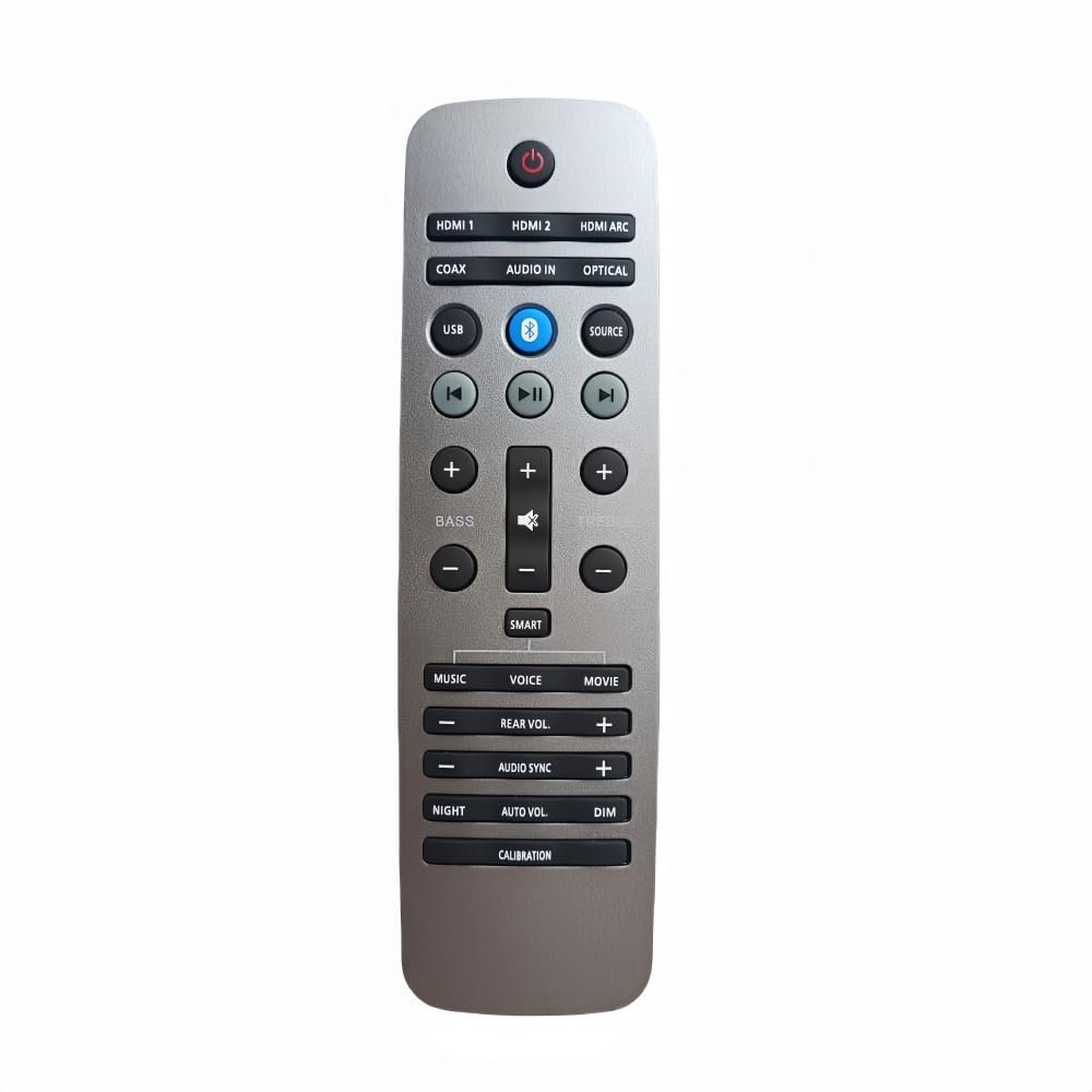 Dtirszxy Replacement New Remote Control for Philips Fidelio Skyquake Soundbar Speaker 996580009757 B8 B8/12 B8/93