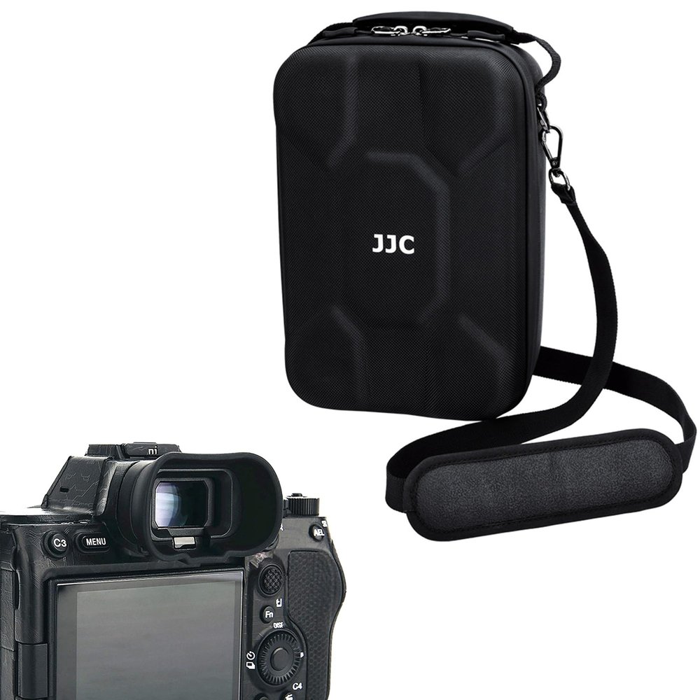 Camera Eyecup + Hard Camera PouchCamera Eyecup for Sony with Hard Camera Travel Carrying Case