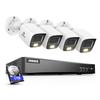 ANNKE 4K Security Camera System, 8CH 8MP AI DVR with Human & Vehicle Detection, 1TB HDD and 4 x 4K IP67 Bullet Home & Surveillance Cameras, Work with Alexa, Easy Remote View, Smart Color Night Vision view 1