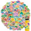 100pcs Dinosaur Stickers for Kids, Cute Waterproof Cartoon Dinosaur Stickers for Kids Water Bottle, for Teen Girl Scrapbook Laptop Skateboard Computer Stationery Luggage, Teaching Rewards view 1