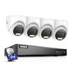 ANNKE 4K Security Camera System, 8CH 8MP AI DVR with Human & Vehicle Detection, 8TB HDD and 4 x 4K IP67 Turret Home & Surveillance Cameras, Work with Alexa, Easy Remote View, Smart Color Night Vision view 1