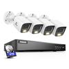 ANNKE 4K Security Camera System, 8CH 8MP AI DVR with Human & Vehicle Detection, 6TB HDD and 4 x 4K IP67 Bullet Home & Surveillance Cameras, Work with Alexa, Easy Remote View, Smart Color Night Vision view 1