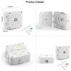 PUYREEINN Universal Dome Camera Junction Box,Security Camera Mount Bracket,CCTV IP Surveillance Cameras Holder, ABS Plastic Dome Camera Mount(1 Pack) view 2
