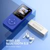 AGPTEK A02 MP3 Player with Bluetooth 5.3, 1.8 inch Screen Portable Music Player with Speaker, FM Radio, Voice Recorder, Supports Expanded Up to 128GB(Blue, 32GB) view 2