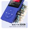 AGPTEK A02 MP3 Player with Bluetooth 5.3, 1.8 inch Screen Portable Music Player with Speaker, FM Radio, Voice Recorder, Supports Expanded Up to 128GB(Blue, 32GB) view 4