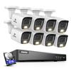 ANNKE 4K Security Camera System, 8CH 8MP AI DVR with Human & Vehicle Detection, 6TB HDD and 8 x 4K IP67 Bullet Home & Surveillance Cameras, Work with Alexa, Easy Remote View, Smart Color Night Vision view 1