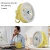 Bottone USB Desk Fan with LED Adjustment Ultra-Quiet 3 Speeds Portable Powerful Desktop Table Fan Cooling Fan for Home view 2