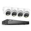 ANNKE 4K Security Camera System, 8CH 8MP AI DVR with Human & Vehicle Detection, NO HDD and 4 x 4K IP67 Turret Home & Surveillance Cameras, Work with Alexa, Easy Remote View, Smart Color Night Vision view 1