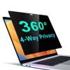 PYS 4-Way Privacy Screen for MacBook Pro 13 Inch (2016-2022, M1, M2) & MacBook Air 13 Inch (2018-2021, M1) - 360 Anti-Spy Filter, Matte Anti-Glare Protector, Scratch-Resistant Film, Laptop Privacy Filter Shield view 1