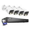 ANNKE 4K Security Camera System, 8CH 8MP AI DVR with Human & Vehicle Detection, 8TB HDD and 4 x 4K IP67 Bullet Home & Surveillance Cameras, Work with Alexa, Easy Remote View, Smart Color Night Vision view 1