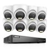 ANNKE 4K Security Camera System, 8CH 8MP AI DVR with Human & Vehicle Detection, NO HDD and 8 x 4K IP67 Turret Home & Surveillance Cameras, Work with Alexa, Easy Remote View, Smart Color Night Vision view 1