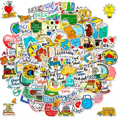 100pcs Teacher Stickers, Waterproof Vinyl Decal for Teacher Student Adult Teen Water Bottle Laptop Phone Computer Skateboard Luggage, Teachers' Day Appreciation Gifts