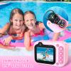 Kids Waterproof Camera 1080P HD 26MP Digital Camera Underwater Camera 10FT /3M, 10X Digital Zoom Children Waterproof for Kids Boys Girls Snorkeling, Swimming, Beach, Water Park - Pink view 3