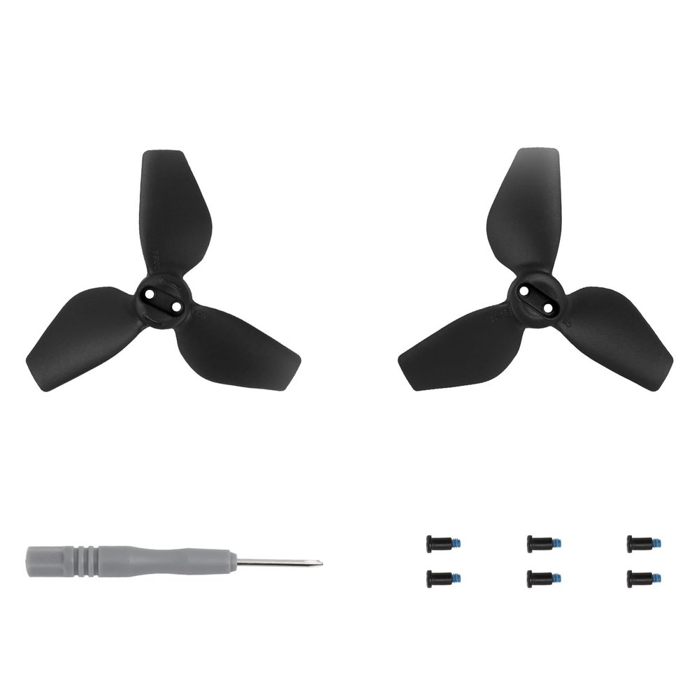 XBERSTAR Propellers for DJI Neo Propellers Replacement Blades Colourful propellers for DJI Neo Accessories (Black, 1 Pairs)