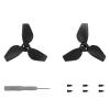 XBERSTAR Propellers for DJI Neo Propellers Replacement Blades Colourful propellers for DJI Neo Accessories (Black, 1 Pairs) view 1
