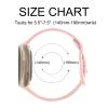 AK Floral Engraved Band Compatible with Fitbit Sense 2 / Sense Bands/Fitbit Versa 4 / Versa 3 Bands Women Men, Soft Sport Replacement Wristbands for Fitbit Sense 2 / Sense/Versa 4 / Versa 3 Smart Watch (Light Pink) view 3