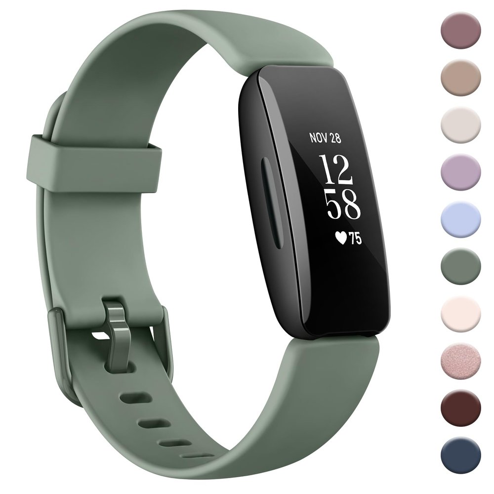 AK Band Compatible with Fitbit Inspire 2 Bands for Women Men, Adjustable Replacement Sport Wristbands Straps for Fitbit Inspire 2 / Ace 3 (Avocado Green)