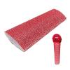 Mic Handle Sleeve, Microphone Sleeve for Party & TV Show, with Sparkly Bling Rhinestones, for Shure SM58 Microphone Accessories (Red) view 1