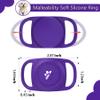 Air-tag Dog Collar Holder, [1 Pack] Waterproof Protective Case for Apple Air-Tag, Durable & Lightweight with Full-Body Protection, Soft Silicone, Darkpurple view 2
