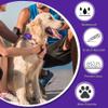 Air-tag Dog Collar Holder, [1 Pack] Waterproof Protective Case for Apple Air-Tag, Durable & Lightweight with Full-Body Protection, Soft Silicone, Darkpurple view 4