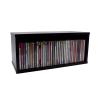 MayRecords Black Cd Storage Box, 15.67 x 6.77 x 6.38 Inch Cd Rack, Stackable Cd Organizer, Holds Up To 35 CDs for Living Room, Bedroom, Office (Black) view 1