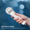 Gugxiom Mic Handle Sleeve, Microphone Sleeve for Party & TV Show, with Sparkly Bling Rhinestones, for Microphone Accessories (Silver) view 3