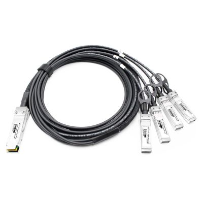 OPSTRAN 40G QSFP+ to 4 x 10G SFP+ Passive Direct Attach Copper Breakout Cable Compatible with Juniper QFX-QSFP-DACBO-5M 5m (16ft)