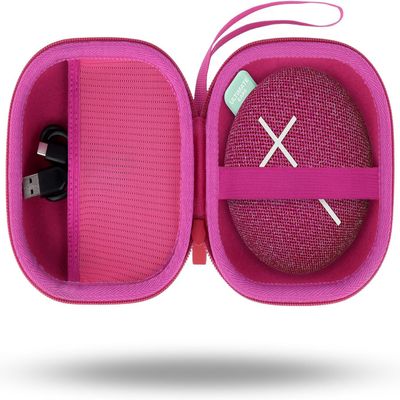 for Ultimate Ears UE MINIROLL Ultra-Portable Waterproof Bluetooth Speaker Hard Protective Case, Portable Travel Case Replacement (Calming Pink Case) - co2CREA