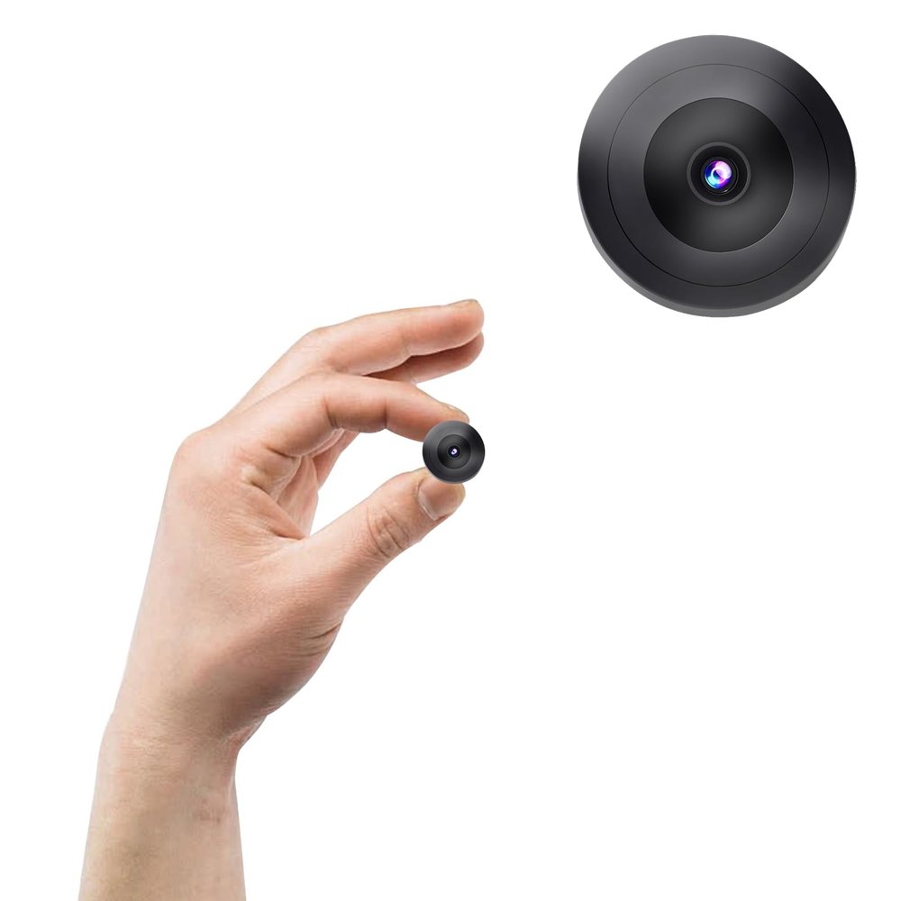 Hidden Camera with Audio/Video. Mini Camera, Small Camera. Spy Hidden Cameras for Home Indoor Use. Spy Cam with Night Vision and Motion Detection | Only 0.9 inch! Baby Monitor Small Mini Wireless