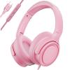 ADOOPE Wired Over-Ear Headphones with USB C Connector, Hi-Fi Stereo Sound, Noise-Isolating Ear Cups, Comfortable Fit for USB C Devices (No Bag, Pink) view 1