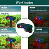 Solar Outdoor Motion Sensor Alarm 2*130db High Frequency Ultrasonic Siren with 4 Adjustable Modes, Red & Blue Strobe Light, Suitable for Homes, Orchards, Buildings, Farms, Warehouses and Other Places view 2