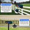 Solar Outdoor Motion Sensor Alarm 2*130db High Frequency Ultrasonic Siren with 4 Adjustable Modes, Red & Blue Strobe Light, Suitable for Homes, Orchards, Buildings, Farms, Warehouses and Other Places view 3