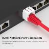 20PCS RJ45 Network Port Blocker and Dust Cover with 1 Key, Network Port Lock, Ethernet Port Protector, LAN Cable Lock for Locking Ethernet Cables, for Offices and Data Centres (Gray) view 3